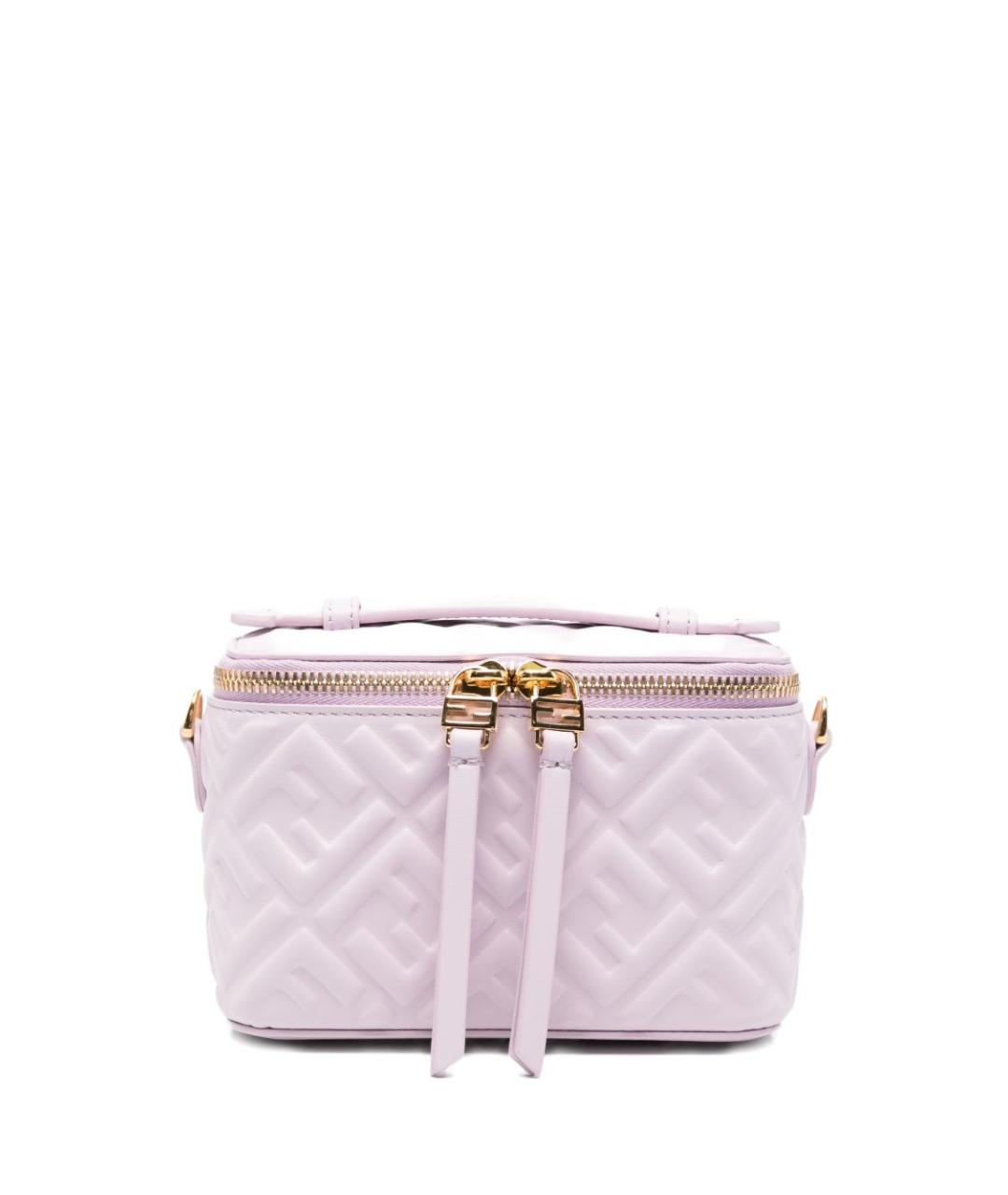 FENDI Розовая кожаная сумка через плечо, фото 1