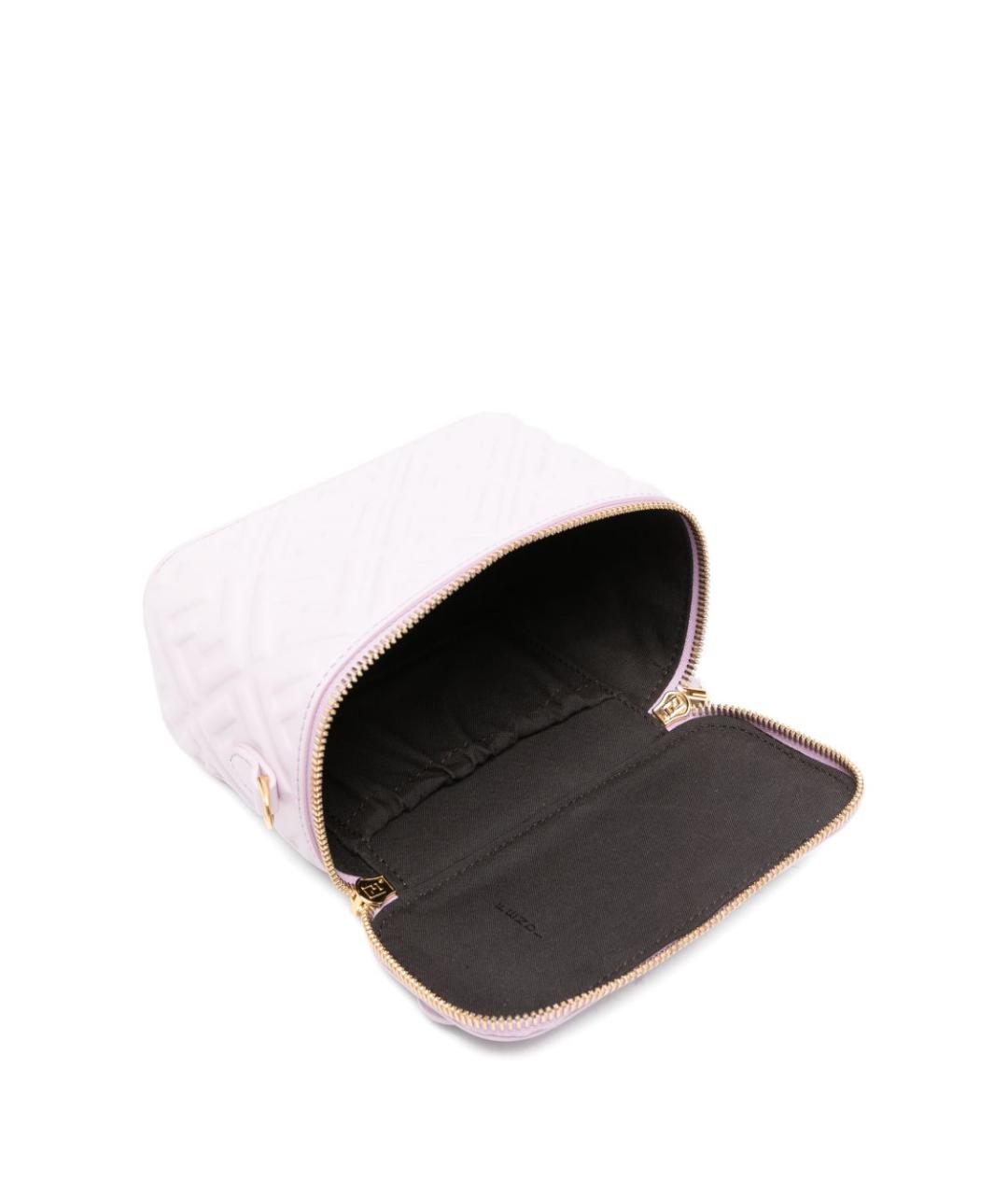 FENDI Розовая кожаная сумка через плечо, фото 2