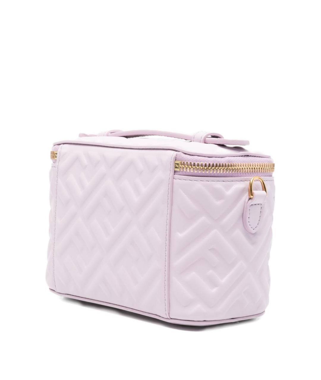 FENDI Розовая кожаная сумка через плечо, фото 3