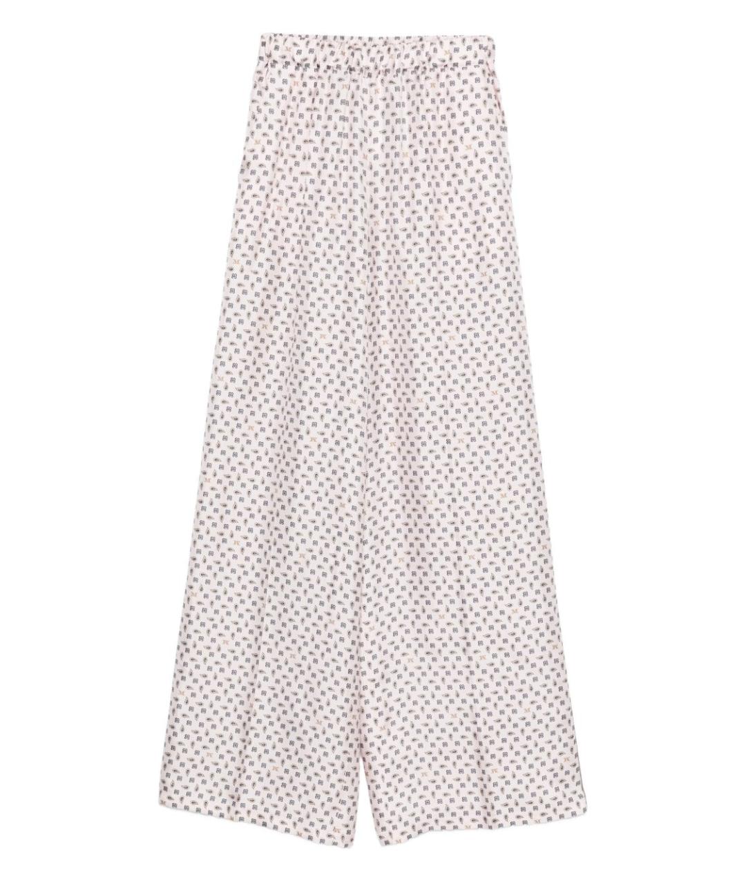MAX MARA Розовые шелковые брюки широкие, фото 1
