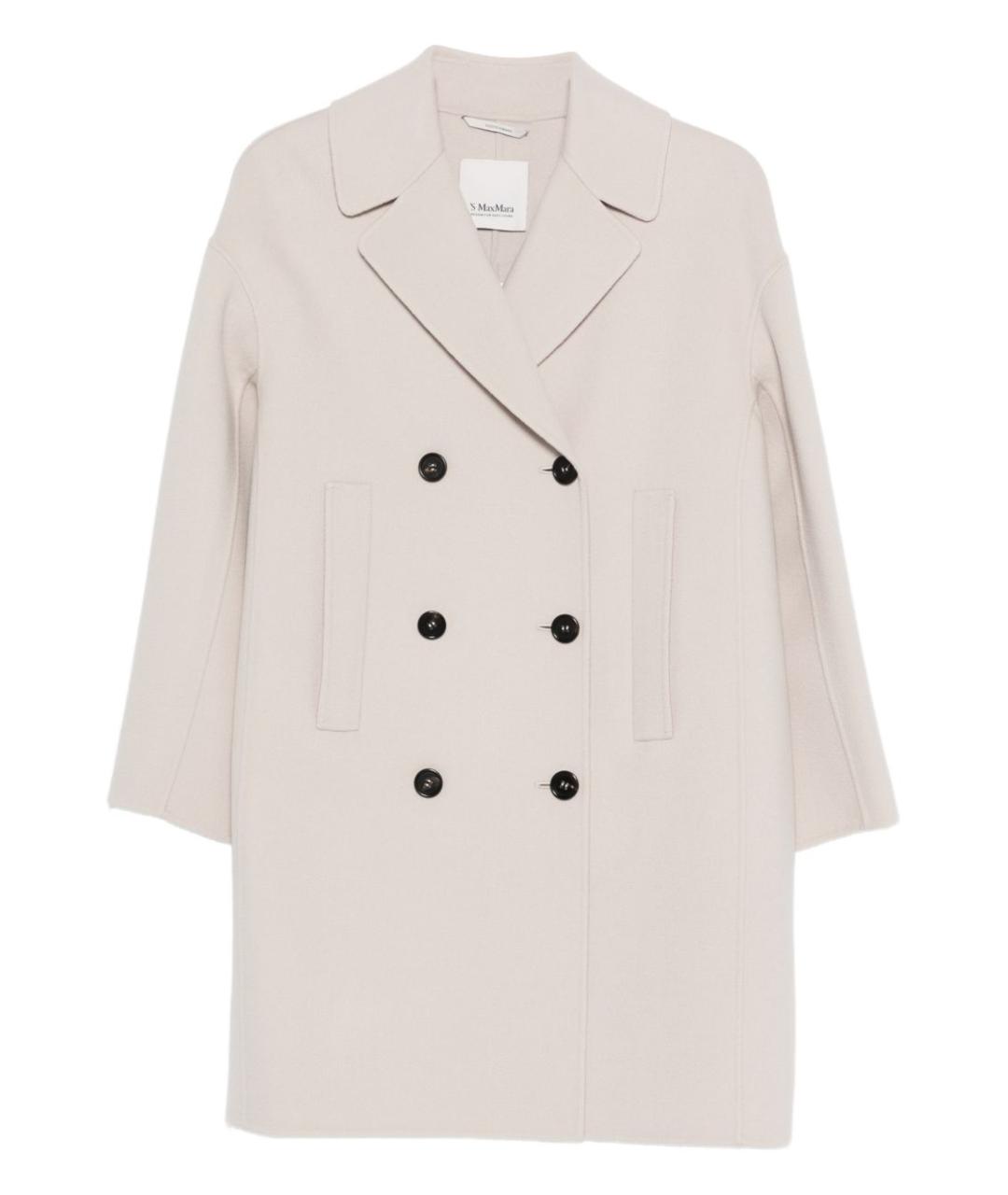 'S MAX MARA Бежевое шерстяное пальто, фото 1
