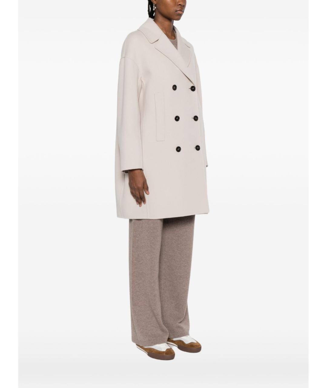 'S MAX MARA Бежевое шерстяное пальто, фото 2