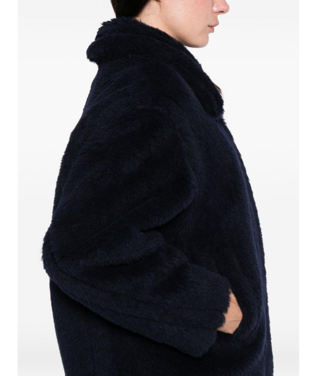 MAX MARA Черная шерстяная шуба, фото 3