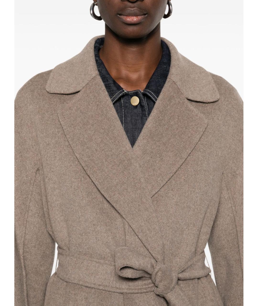 'S MAX MARA Серое шерстяное пальто, фото 2