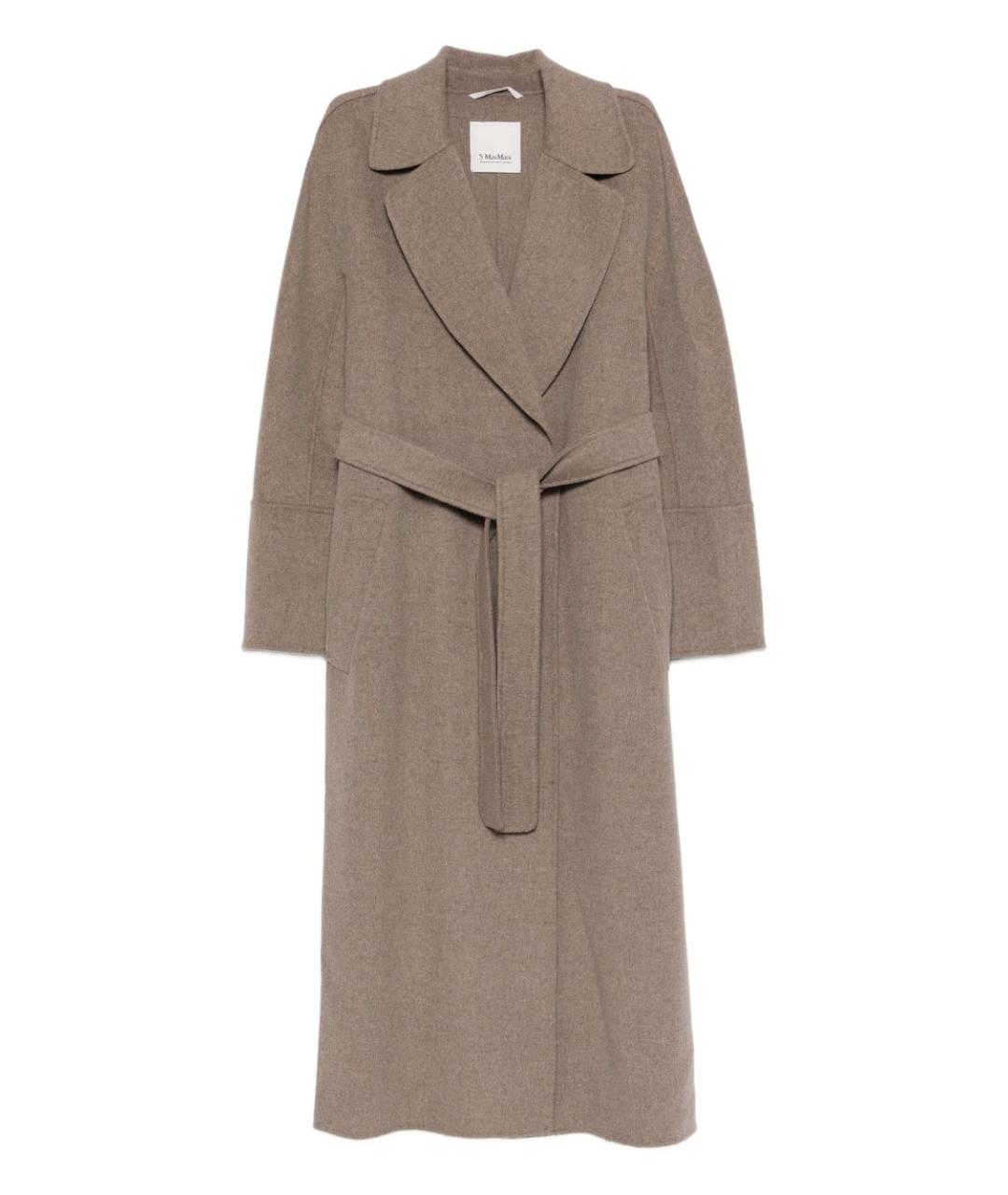 'S MAX MARA Серое шерстяное пальто, фото 1