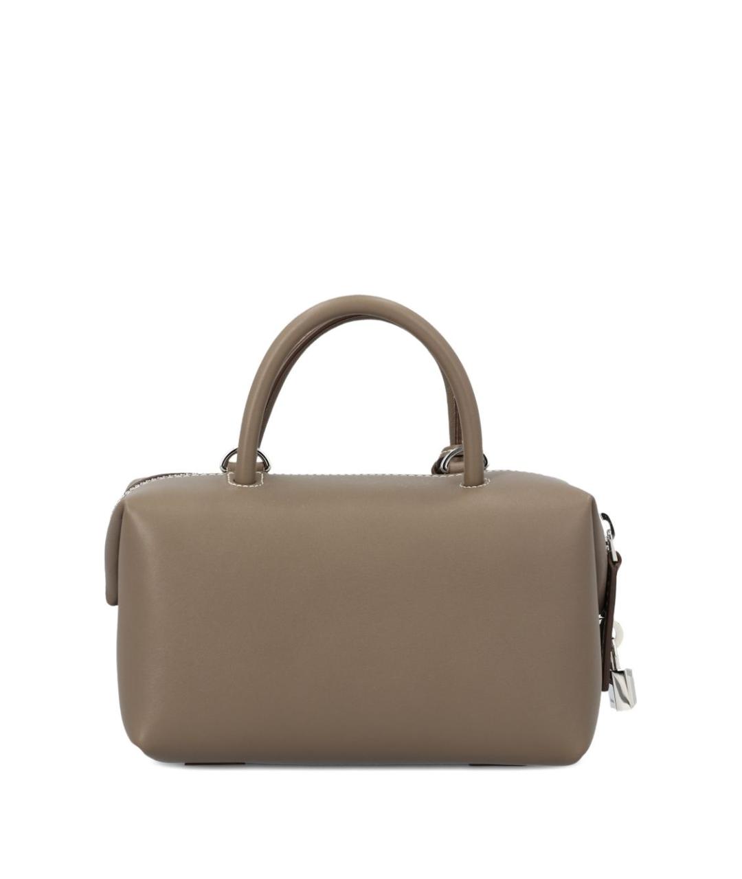 MAX MARA Серая кожаная сумка тоут, фото 3