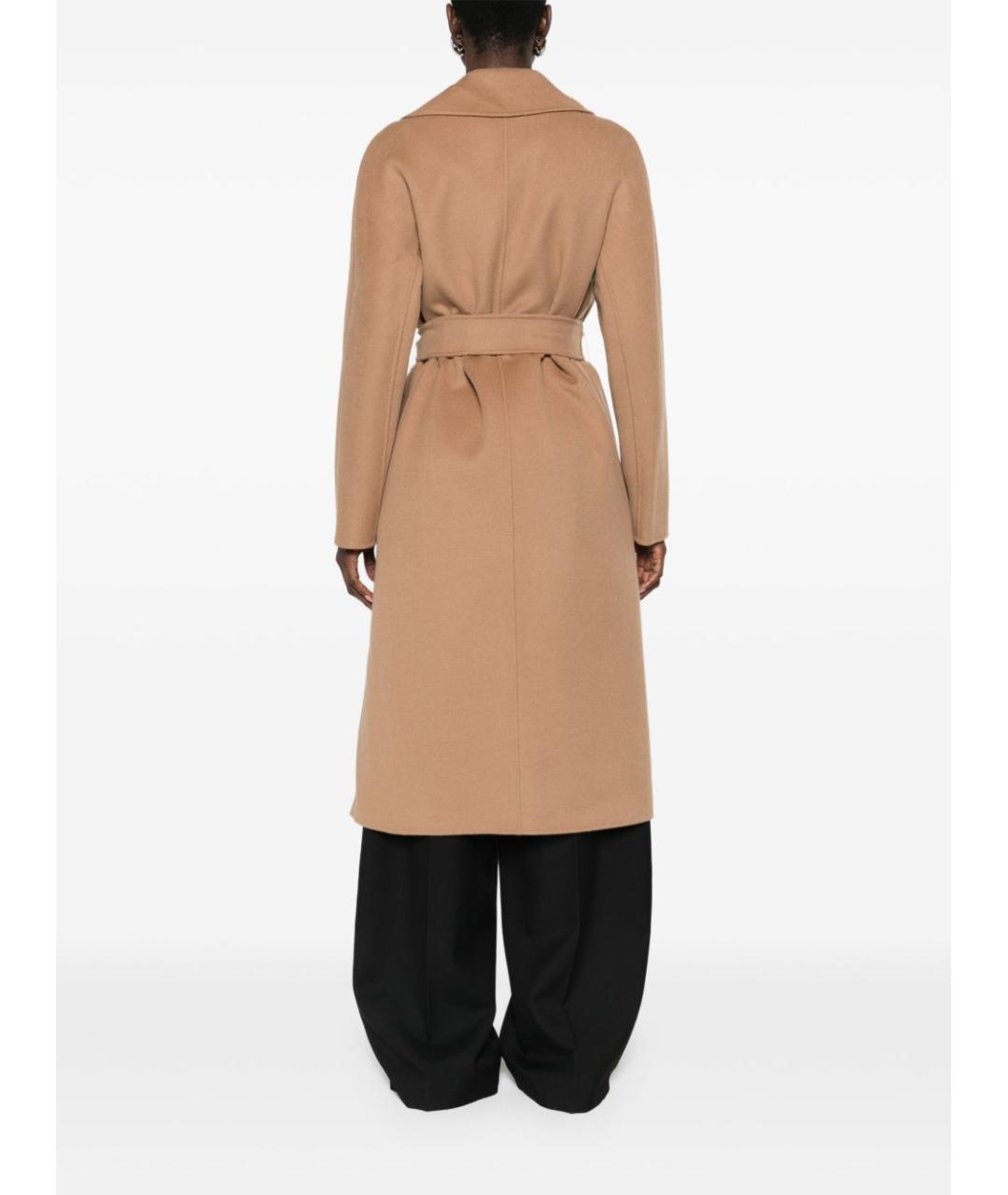 MAX MARA Бежевое шерстяное пальто, фото 5