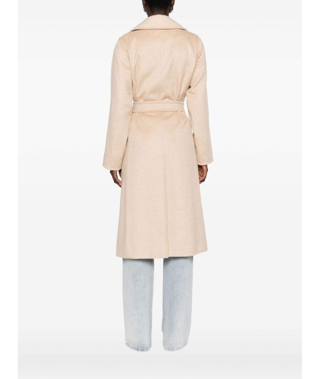 MAX MARA Бежевое шерстяное пальто, фото 3