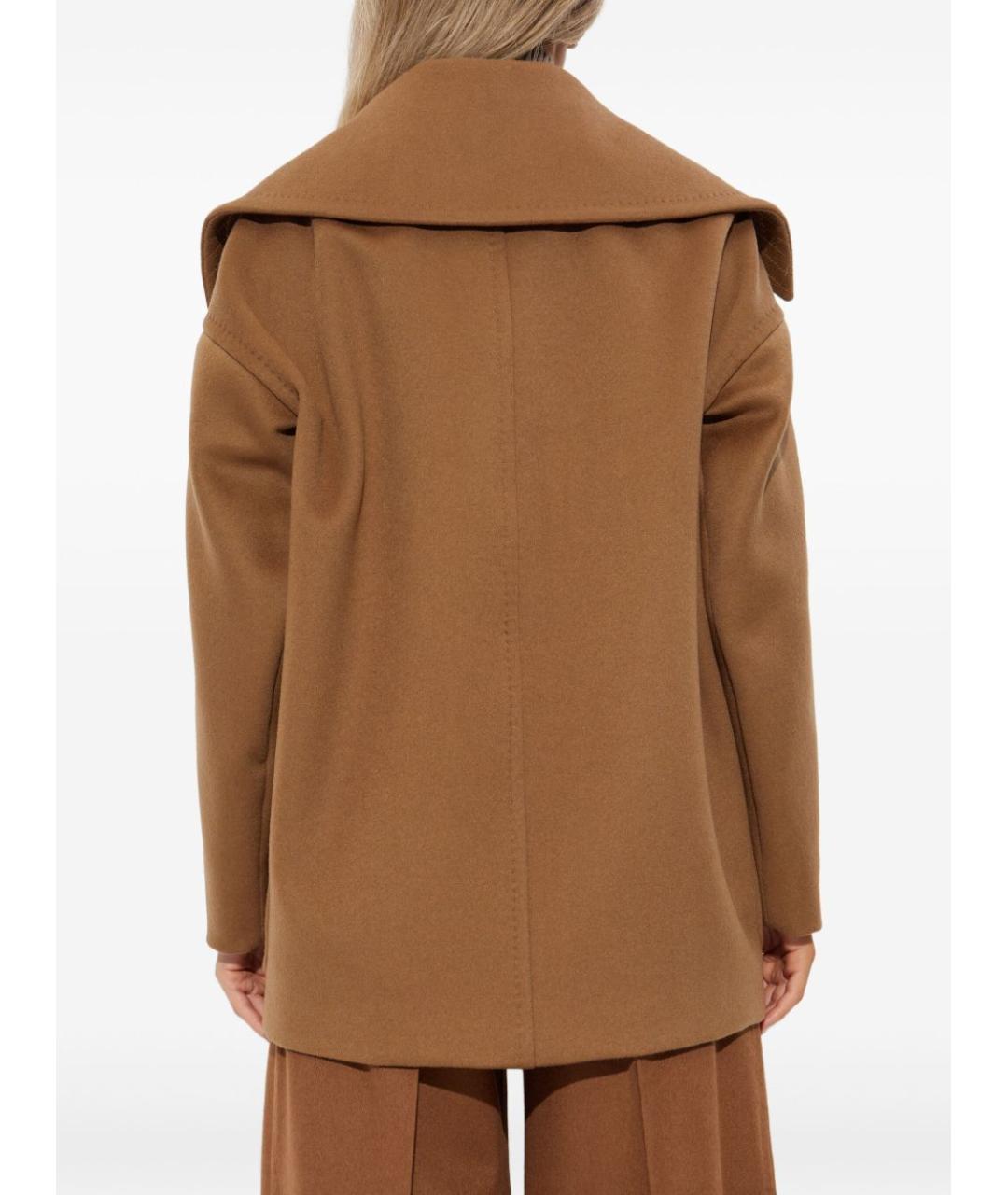 MAX MARA Коричневое кашемировое пальто, фото 5