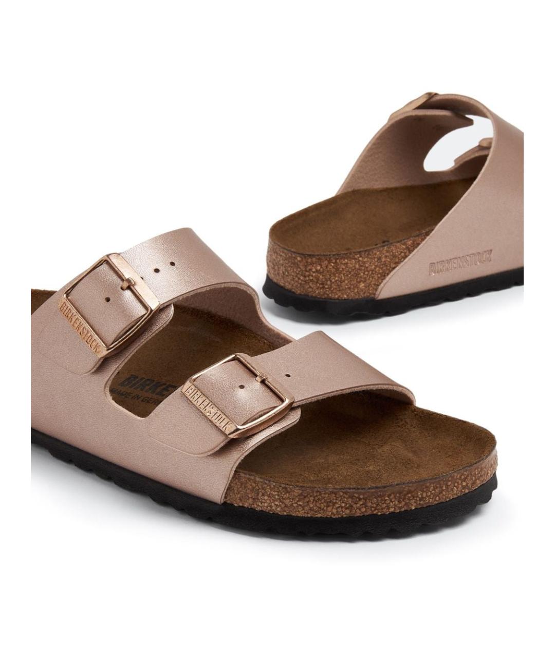 BIRKENSTOCK Розовые кожаные сандалии, фото 3
