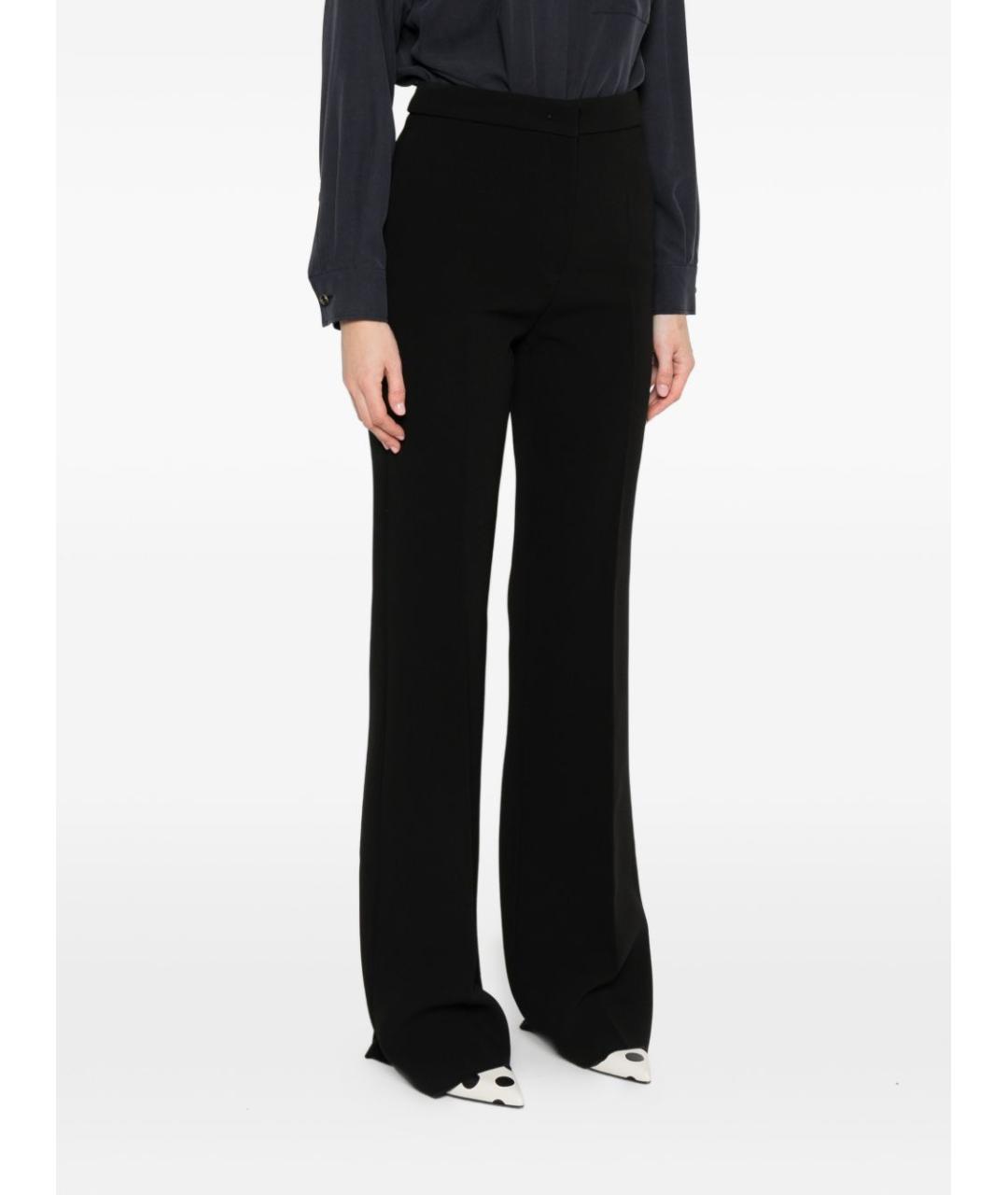 MAX MARA Черные ацетатные прямые брюки, фото 3