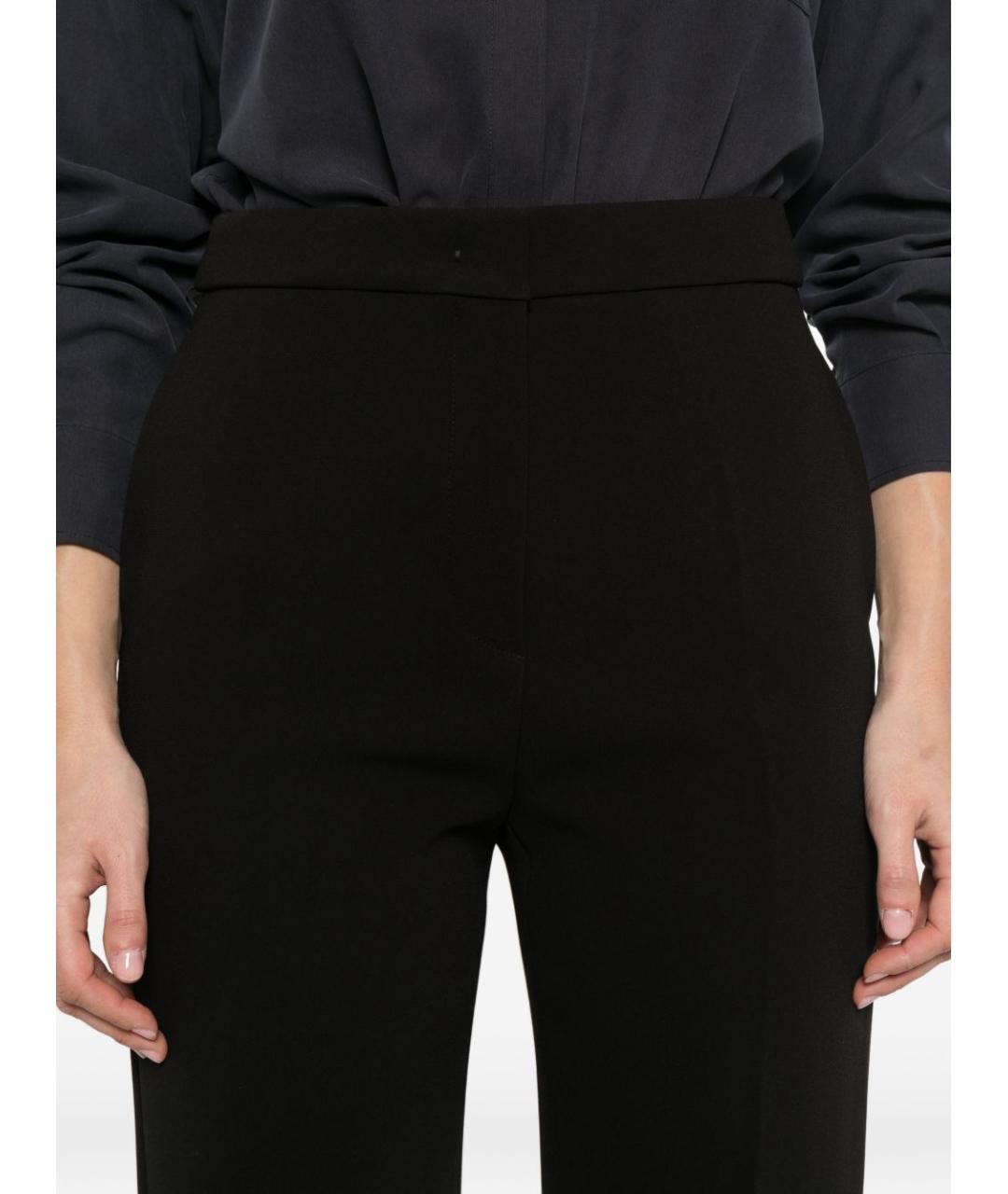 MAX MARA Черные ацетатные прямые брюки, фото 5