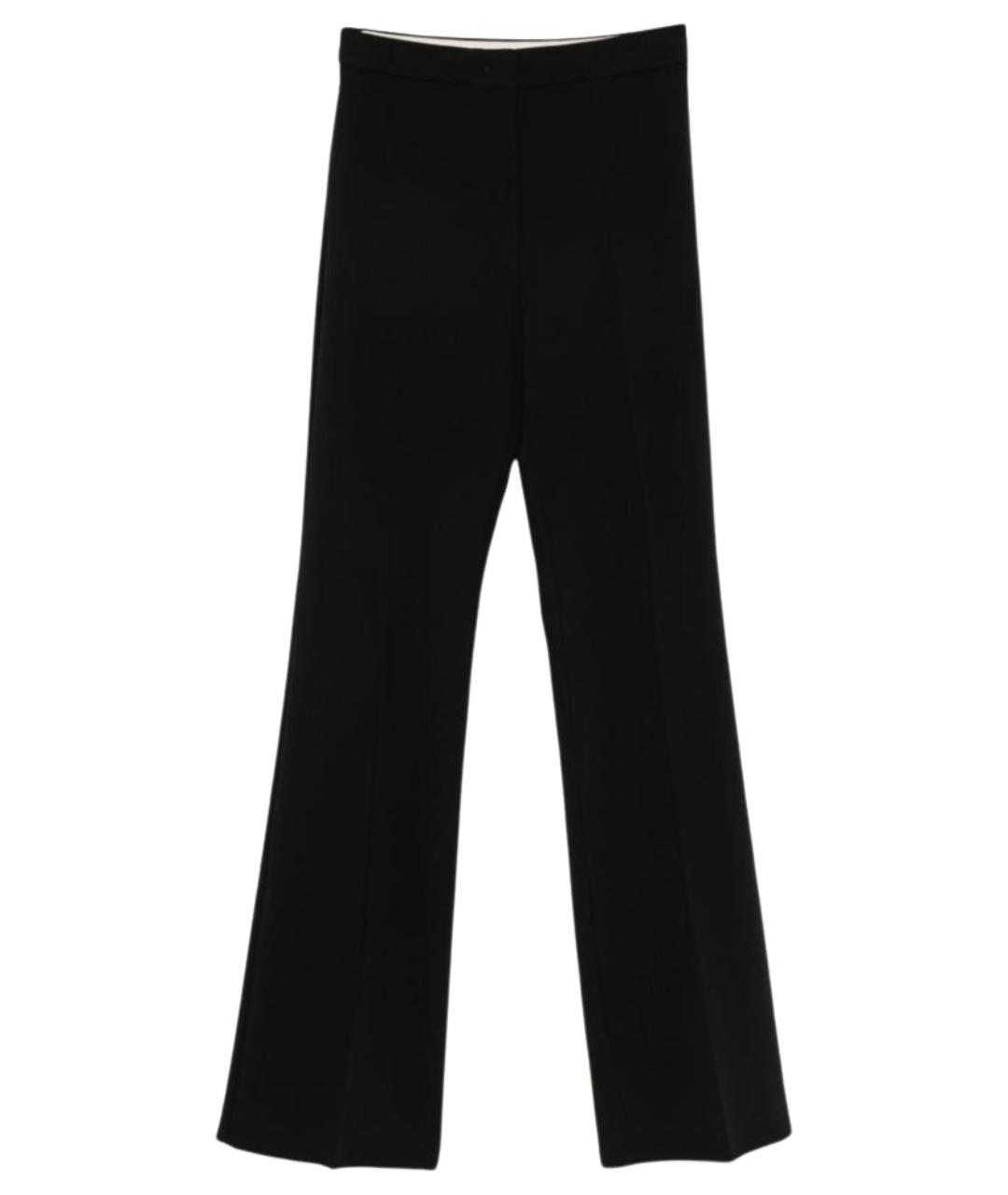 MAX MARA Черные ацетатные прямые брюки, фото 1