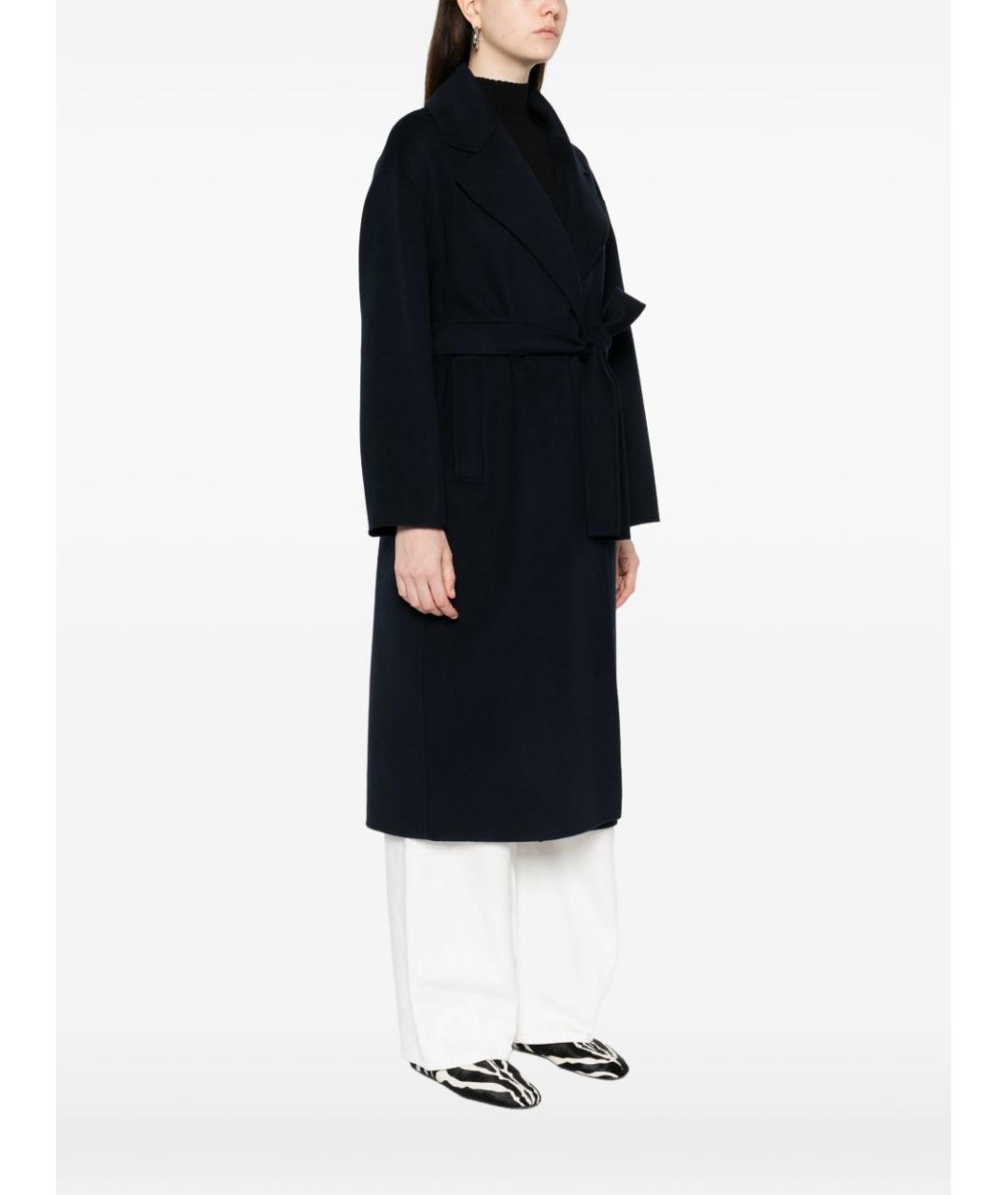 'S MAX MARA Синее шерстяное пальто, фото 3