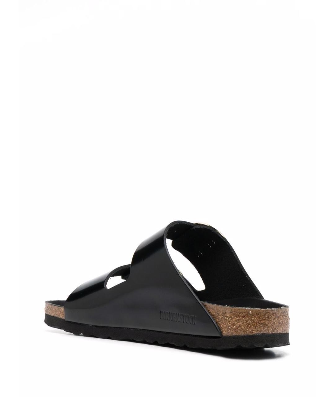 BIRKENSTOCK Черные кожаные сандалии, фото 4
