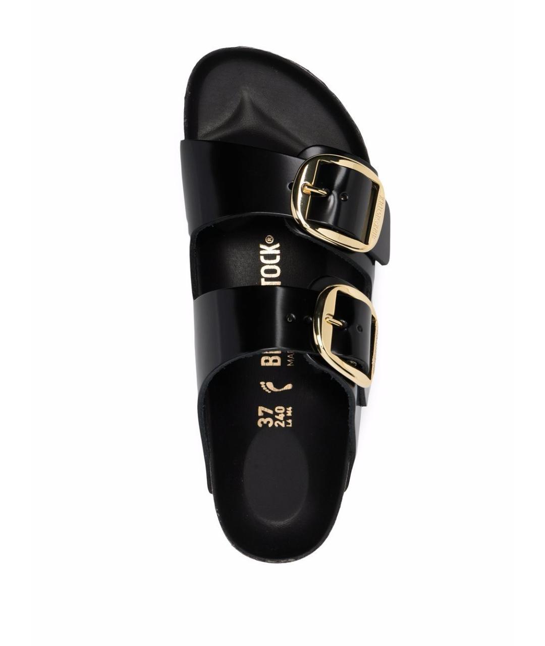 BIRKENSTOCK Черные кожаные сандалии, фото 3