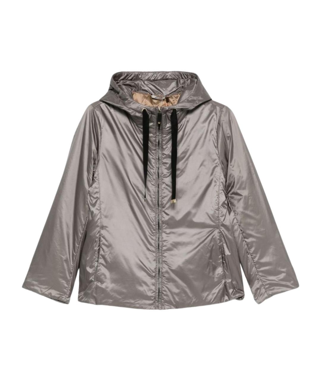 MAX MARA Серая полиэстеровая куртка, фото 1
