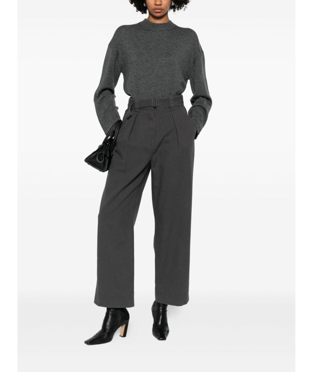 MAX MARA Серый шерстяной джемпер / свитер, фото 3