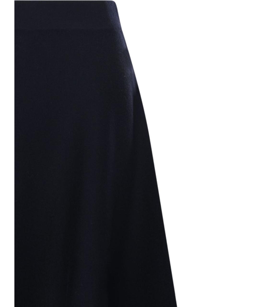 MAX MARA Синяя шерстяная юбка миди, фото 2