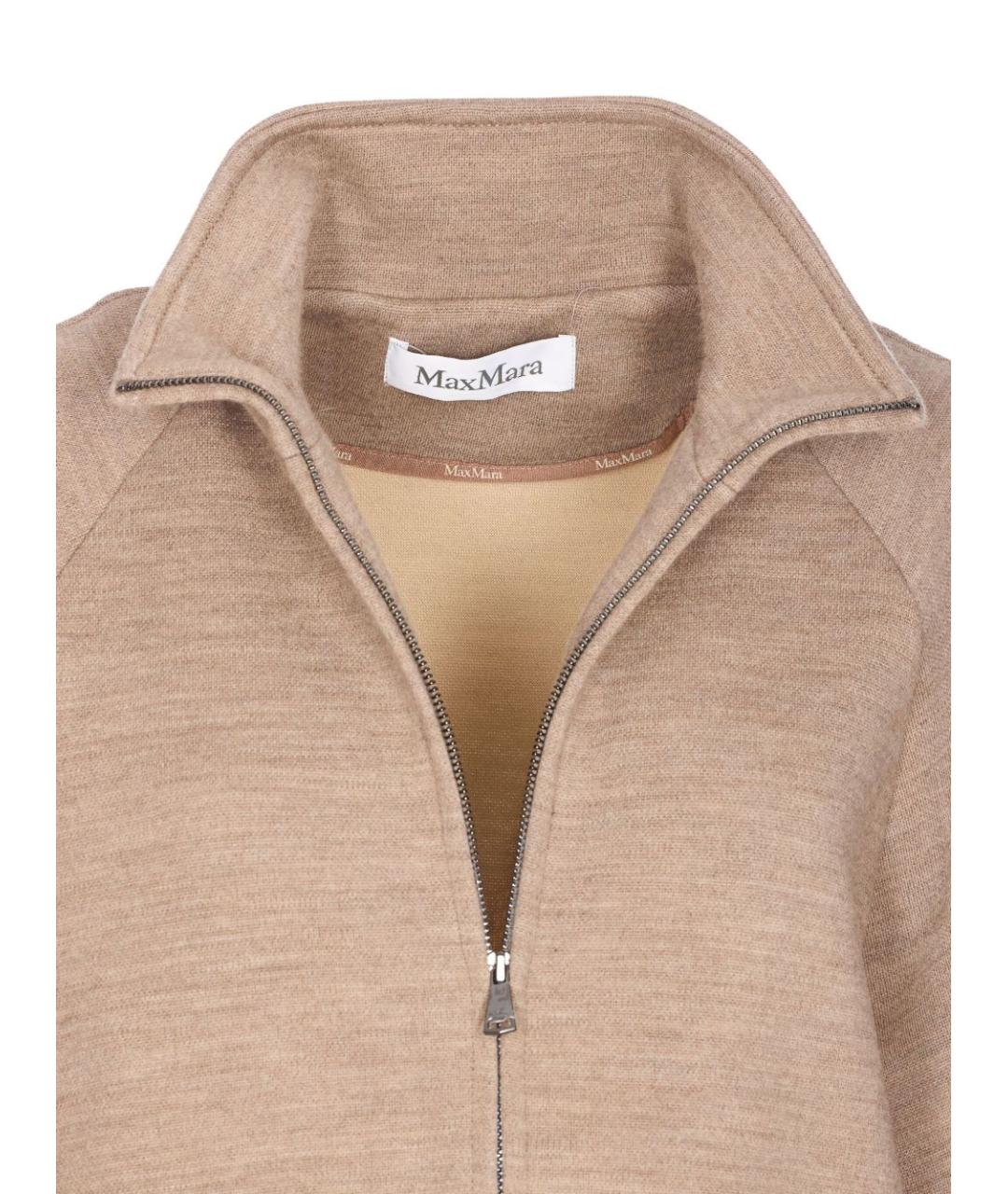 MAX MARA Бежевая шерстяная куртка, фото 4