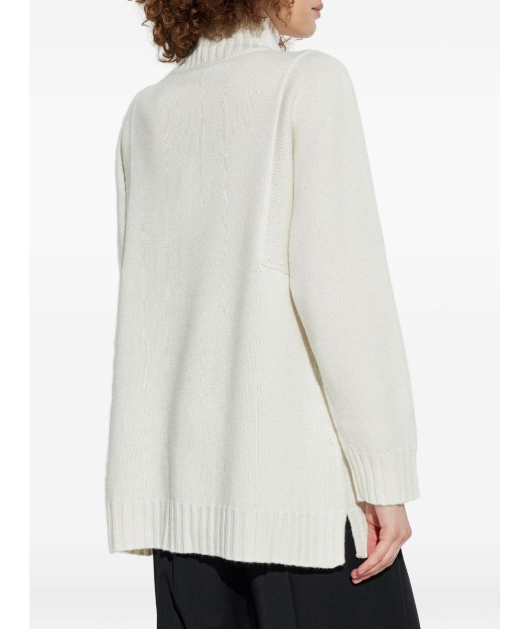 MAX MARA Белый кашемировый джемпер / свитер, фото 2