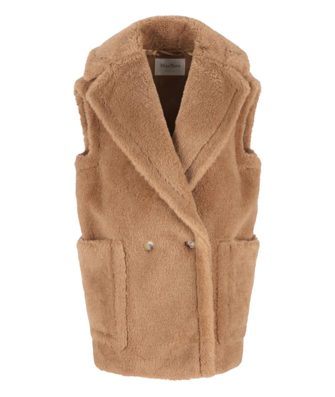 MAX MARA Бежевая шерстяная жилетка, фото 1