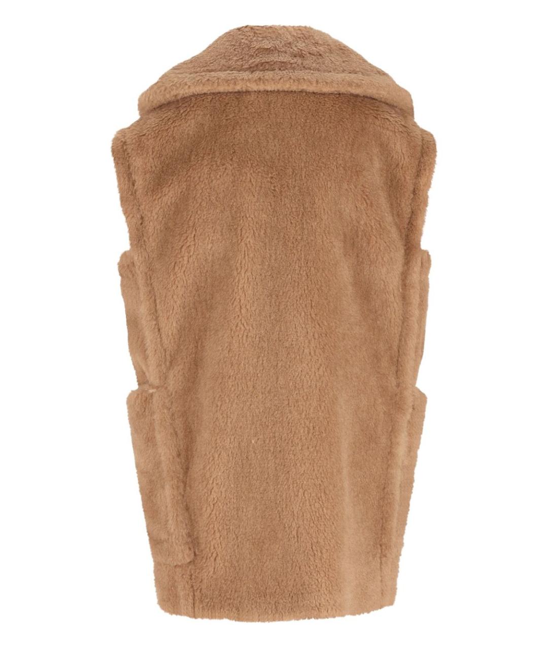 MAX MARA Бежевая шерстяная жилетка, фото 3
