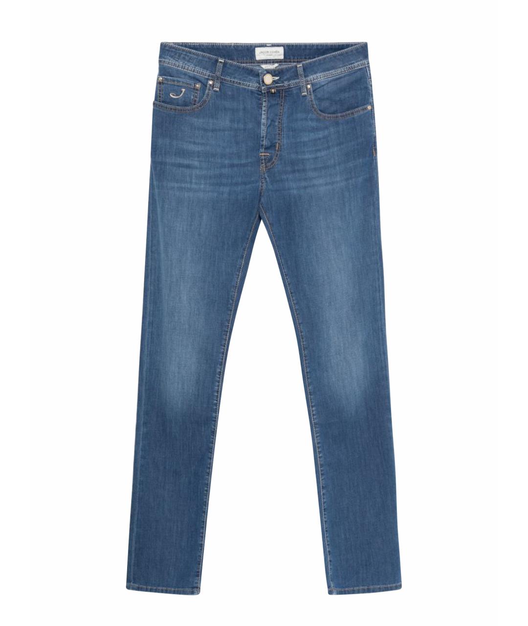 JACOB COHEN Синие хлопковые джинсы скинни, фото 1