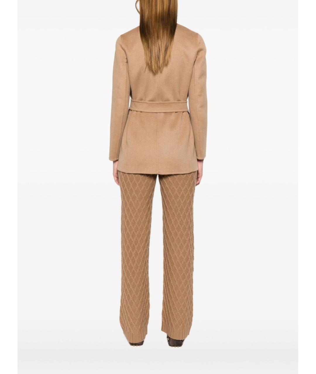 MAX MARA Бежевое шерстяное пальто, фото 3