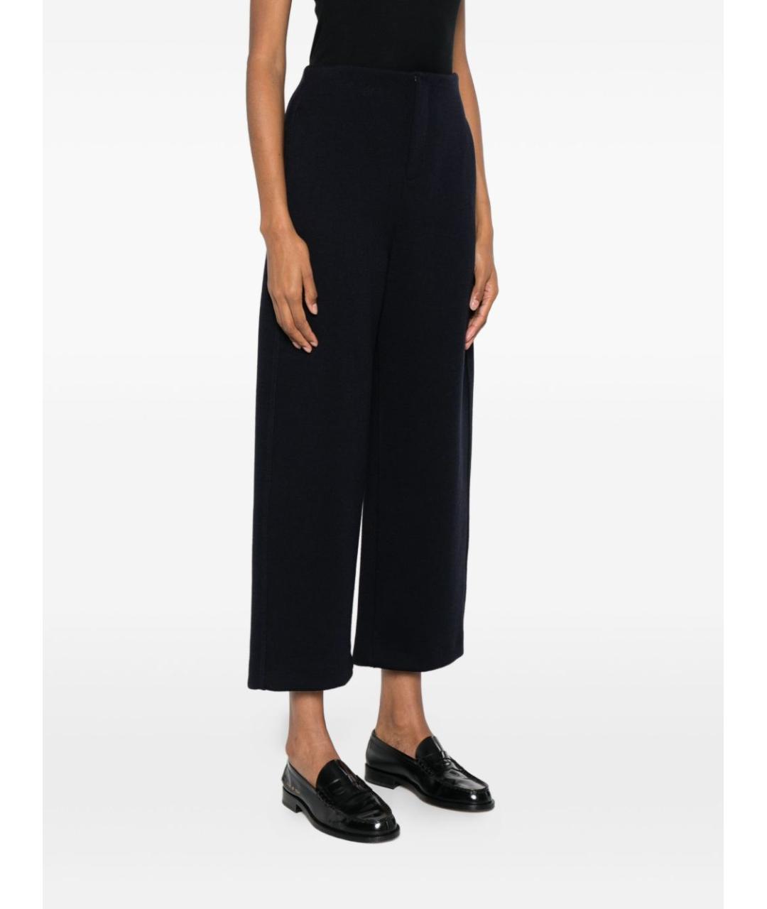 MAX MARA Темно-синие шерстяные прямые брюки, фото 5