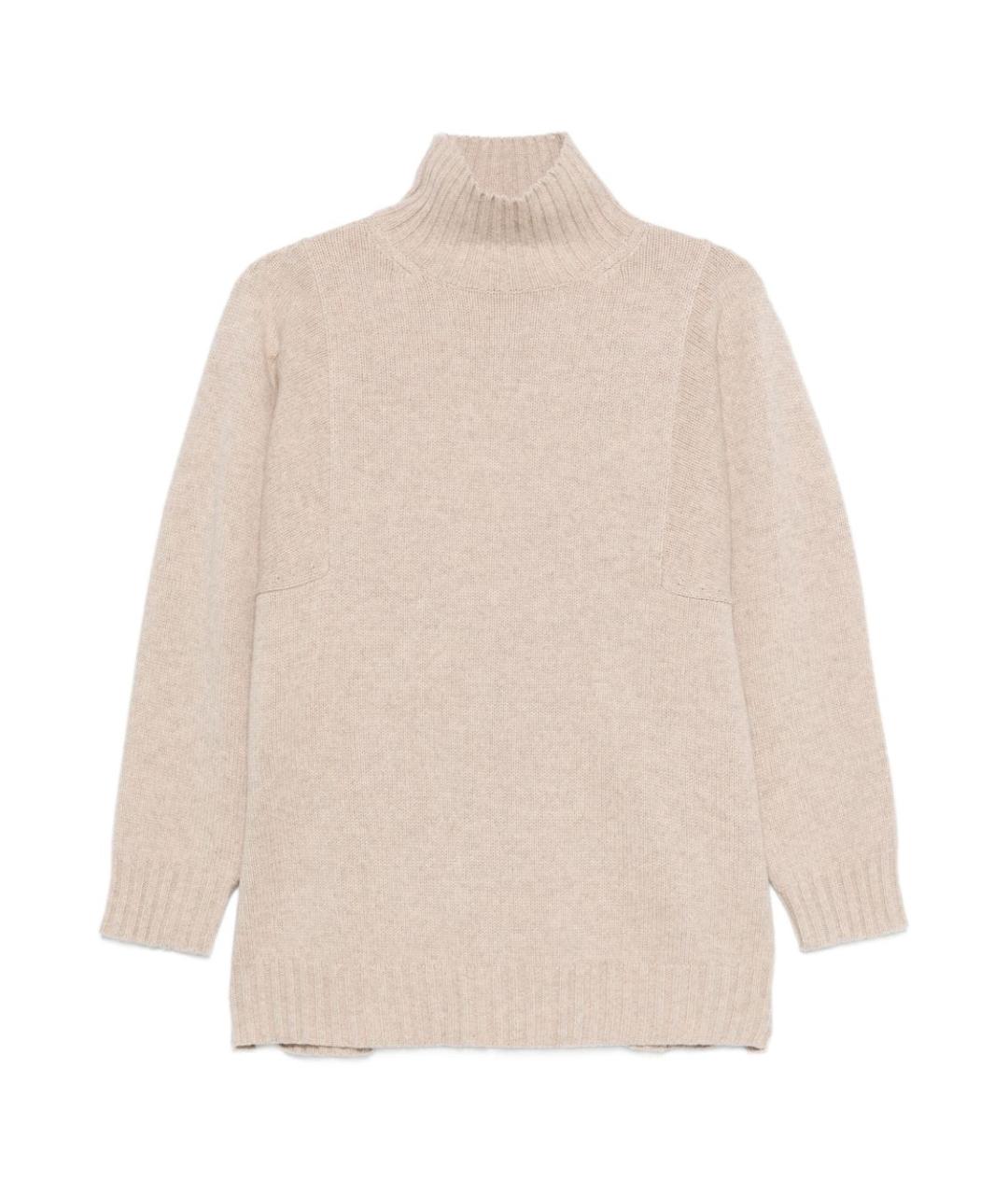 MAX MARA Бежевый кашемировый джемпер / свитер, фото 1