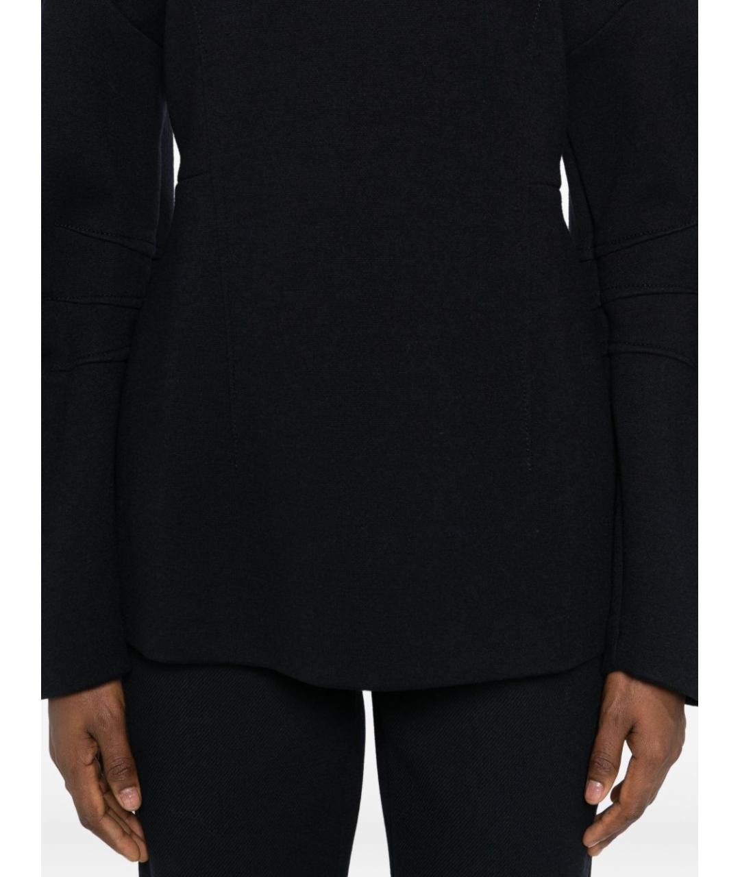 MAX MARA Темно-синий шерстяной джемпер / свитер, фото 5