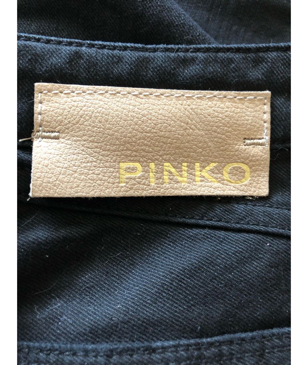 PINKO Черные хлопковые джинсы слим, фото 5