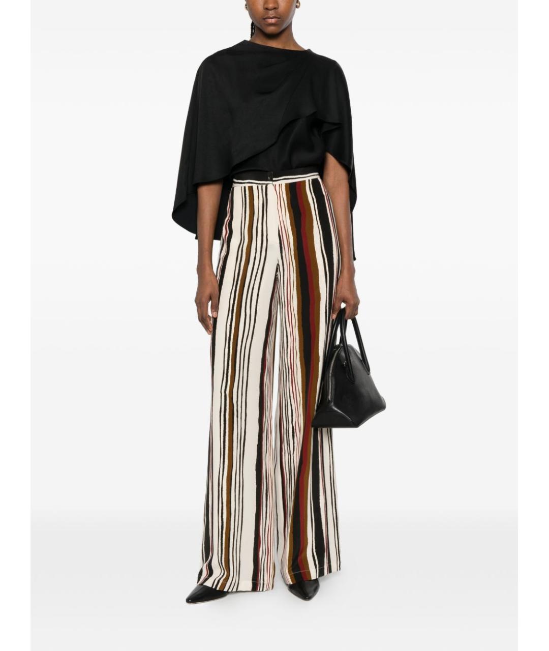 MAX MARA Мульти шелковые брюки широкие, фото 5