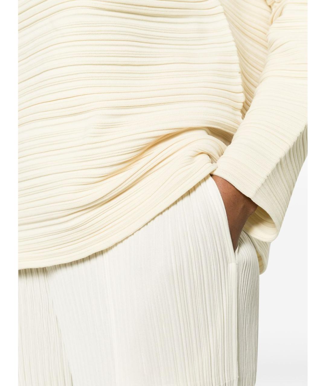 ISSEY MIYAKE Белые прямые брюки, фото 4