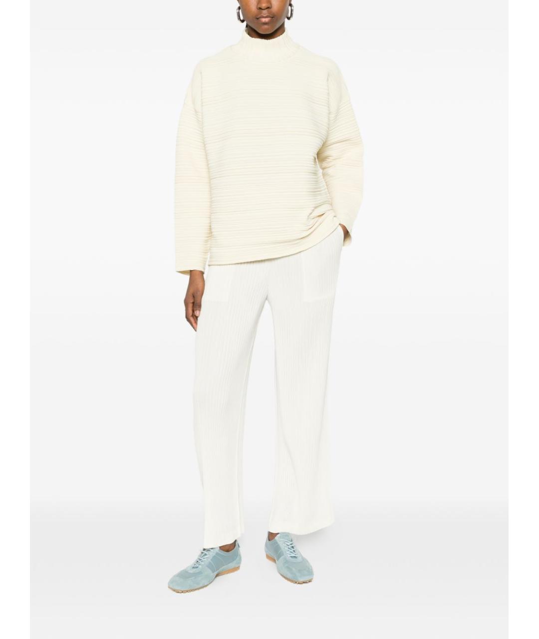 ISSEY MIYAKE Белые прямые брюки, фото 3