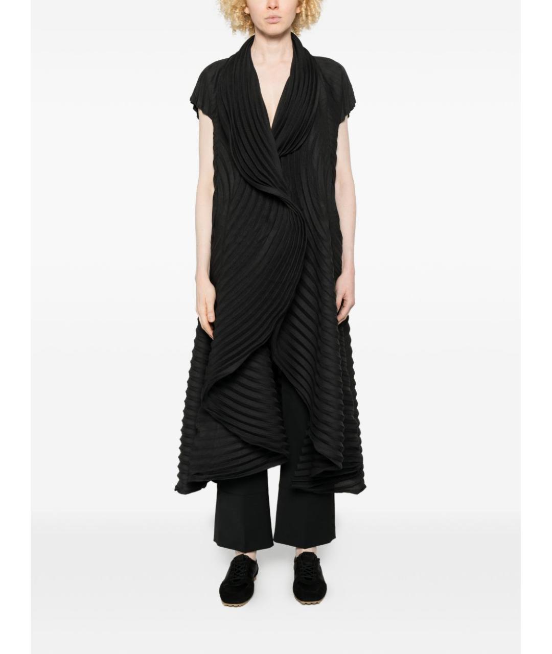 ISSEY MIYAKE Черная полиэстеровая жилетка, фото 4