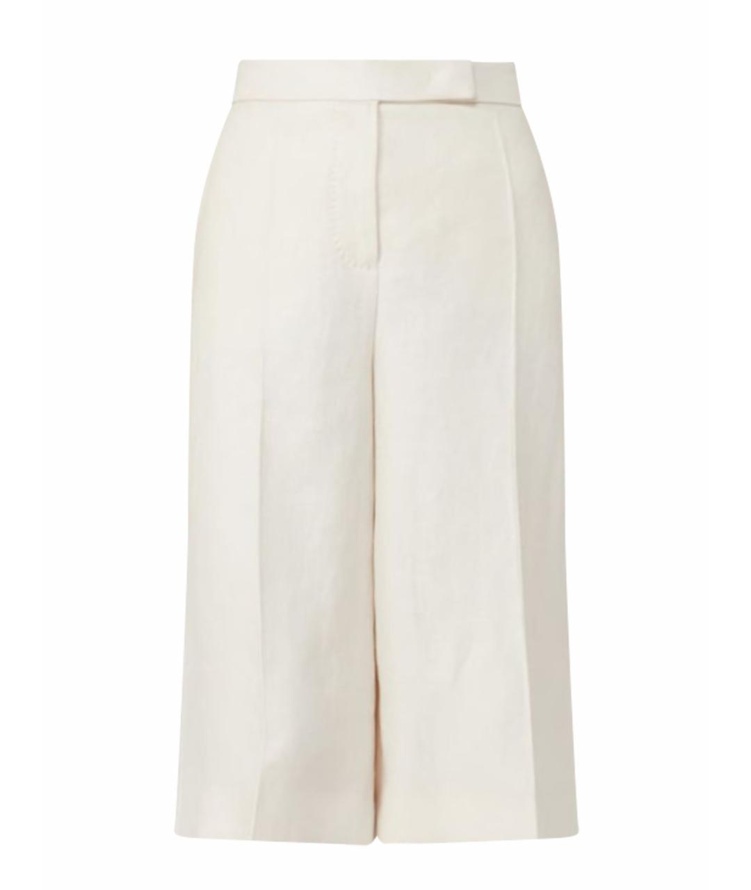 MAX MARA Бежевые льняные шорты, фото 1