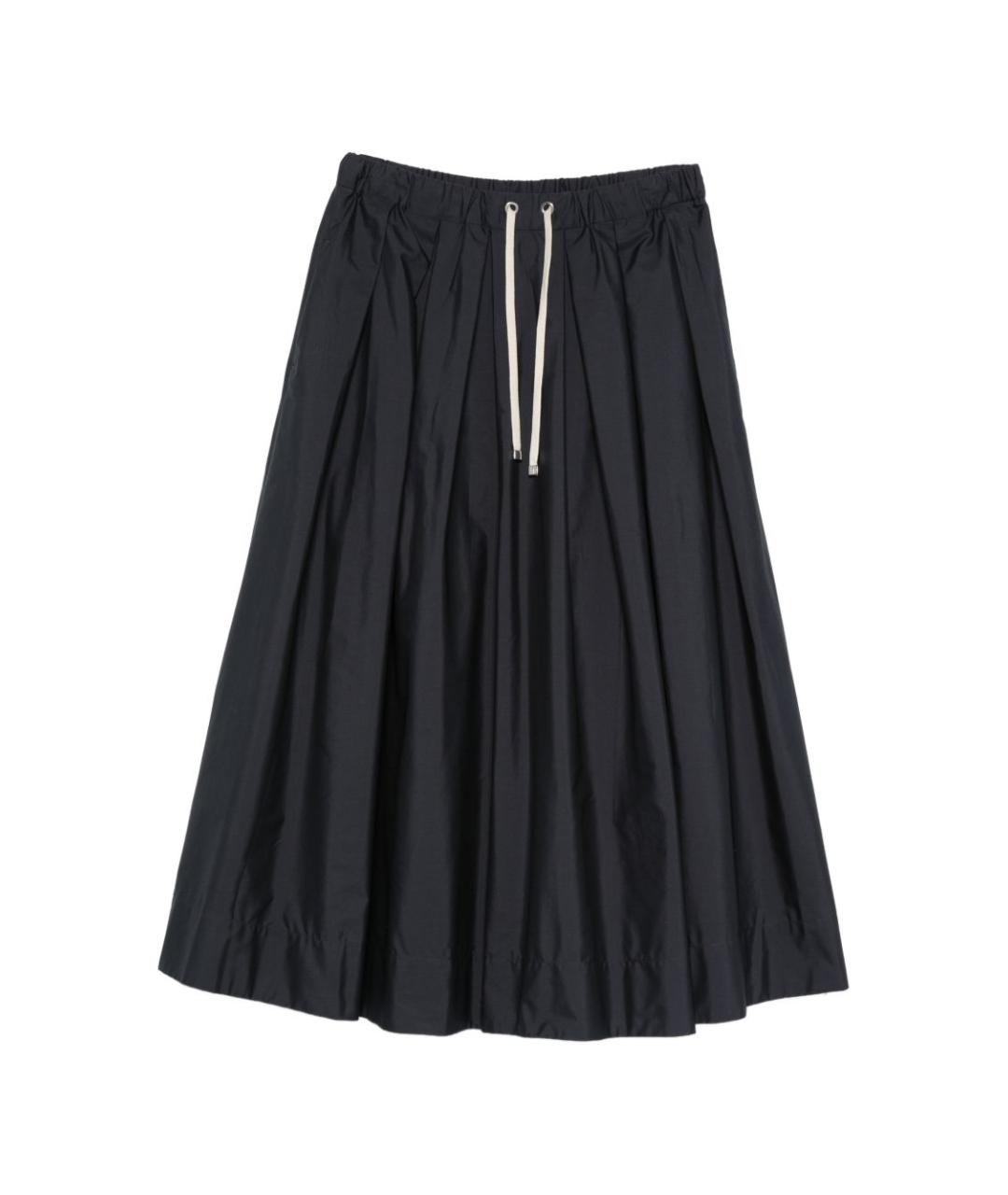 'S MAX MARA Синяя хлопковая юбка миди, фото 1