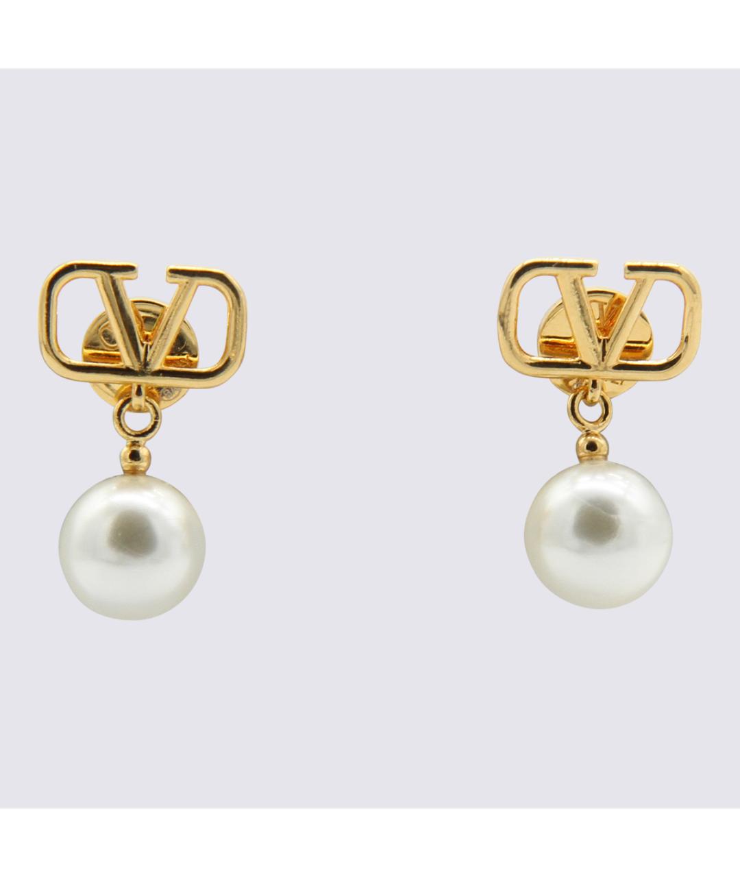 VALENTINO Золотые металлические серьги, фото 3