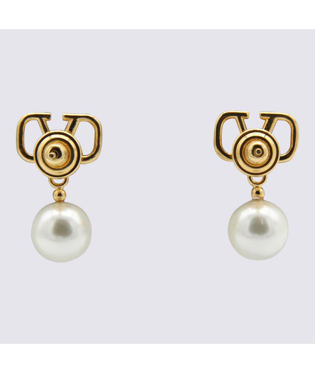 VALENTINO Золотые металлические серьги, фото 2