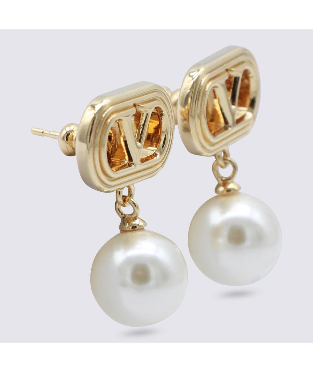 VALENTINO Золотые металлические серьги, фото 2