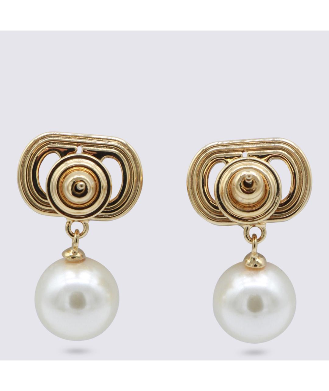 VALENTINO Золотые металлические серьги, фото 3