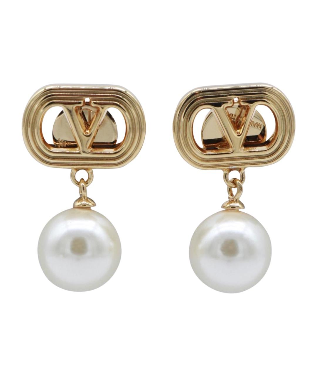 VALENTINO Золотые металлические серьги, фото 1