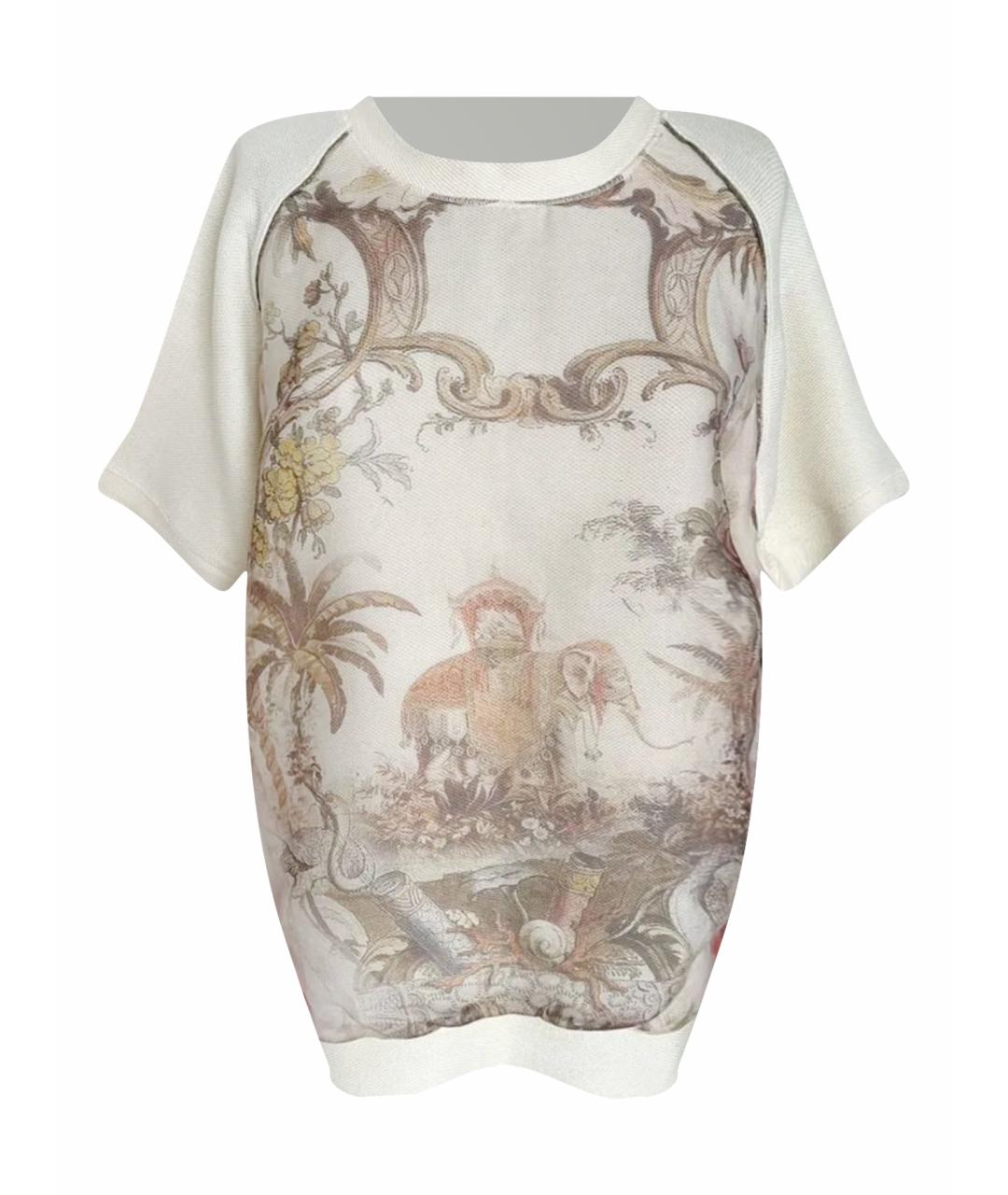 ROBERTO CAVALLI Бежевая хлопковая блузы, фото 1