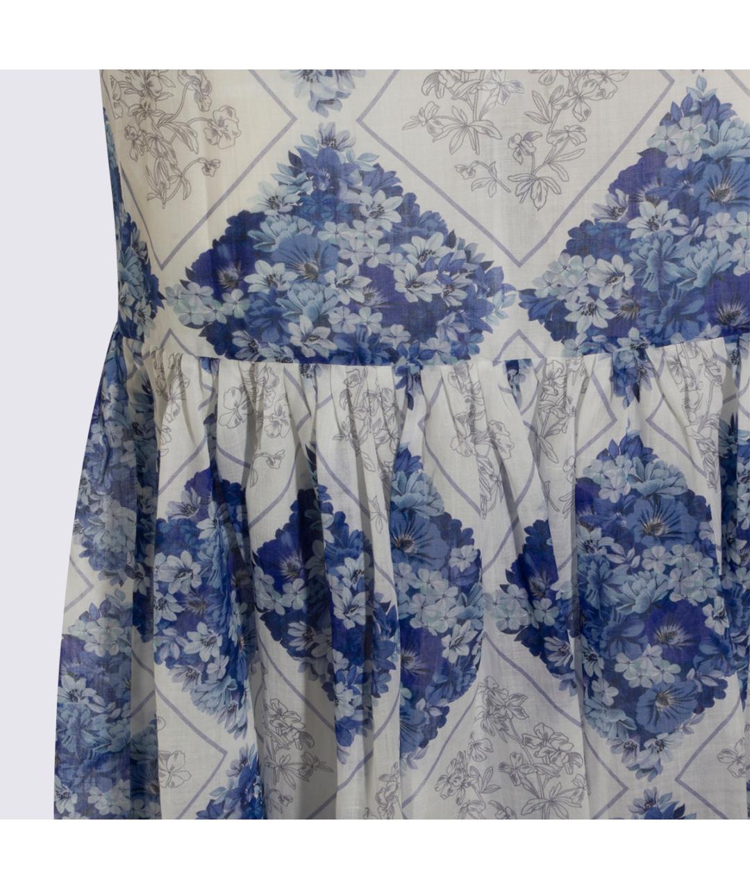 TWIN-SET Синее повседневное платье, фото 4