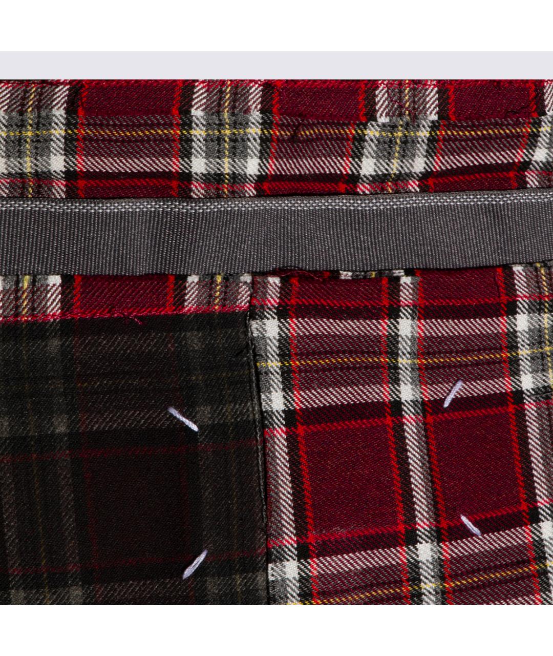 MAISON MARGIELA Красная вискозная юбка миди, фото 4