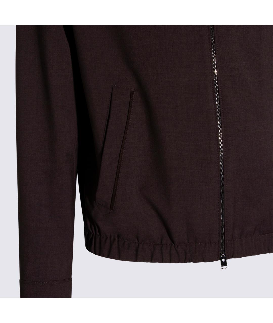 CANALI Коричневая шерстяная куртка, фото 3