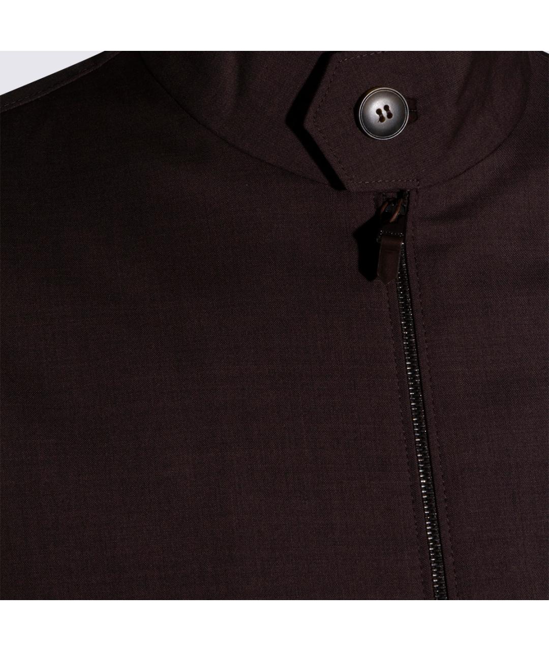 CANALI Коричневая шерстяная куртка, фото 4