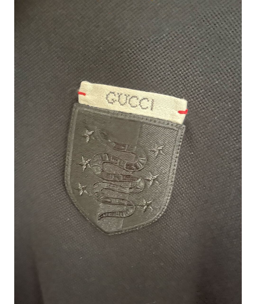 GUCCI Черное поло с коротким рукавом, фото 5